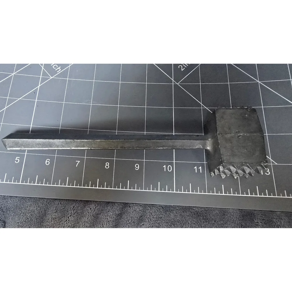 Vintage Cast Metal Meat Tenderizer Mallet Dual Sided Heavy Duty Kitchen Tool